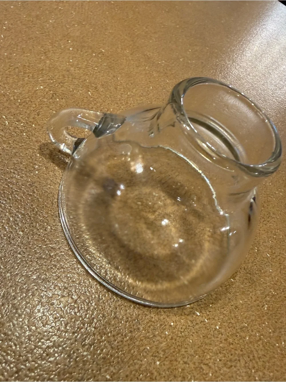 Clear Glass canning funnel with handle - Clear